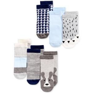 Baby Boy First Impressions Baby Boys 6-Pk. Crew Socks 0-6 mo NWT